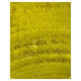 Yellow Glazed Ceramic Planter Pot with Loop Handles & Crackle Finish