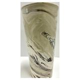 Tozai Home Marble Swirl Vase & Chef Le Normand Mantel Clock - Est 1902