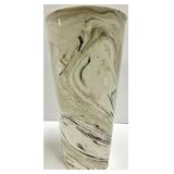 Tozai Home Marble Swirl Vase & Chef Le Normand Mantel Clock - Est 1902