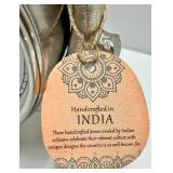 Clock with Antler Branch Stand & 2 Wooden Frames - Handcrafted in India