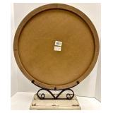 Round Distressed Sign on Iron Stand - Some People Want It to Happen, Others Make It Happen