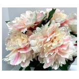 Love Sign Letters & Peony Bouquet in a Galvanized Bucket