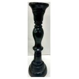 Black Wooden Candlestick Holders, Fern and Books