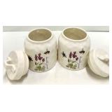 Ceramic Lavender & Bee Canisters - 3-Piece Set