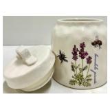 Ceramic Lavender & Bee Canisters - 3-Piece Set