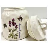 Ceramic Lavender & Bee Canisters - 3-Piece Set