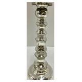 Home Makes My Heart Smile Sign - 3 Silver Candlesticks & Plant Decor