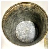 Vintage Tin Can With Large 2 Label & Taking It Day By Day Sign - Decorative Metal Lot