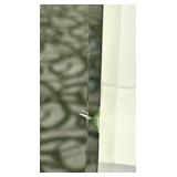 Geometric Mirror Base Table Lamp - Beige Fabric Shade - #2