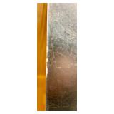 Modern Rectangular Metal Frame Floor Lamp with White Fabric Shade