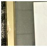 Abstract Painting in Gold Frame - Neutral Tones Artwork - #1