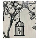 Canvas - Tree & Birdcage Artwork
