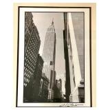 Empire State Building Cityscape Photo - Framed Print Signed