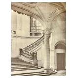 Le Palais-Royal Grand Escalier - Framed Architectural Photograph
