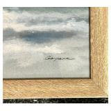 Framed Sailboat Seascape Painting - Signed Craypan