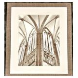 Cathedral Interior Photograph - Framed Gothic Architecture Wall Art