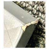 Palm Leaf Framed Wall Art - Green Palm Frond Print in Silver Frame