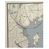 Map of Mount Desert Island & the Coast of Maine - Boston & Maine Railroad