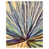 Agave Leaf Canvas Painting - Botanical Artwork on Canvas