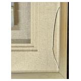 Blue Glass Mosaic Panel - Framed Artwork & Linen Mat Wall Decor