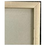 Framed Seascape Photo - Ocean Waves on Sandy Beach & Silver Frame