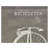 Bicicletta Bicycle Art Prints - Framed Vintage Set (Lot of 4)