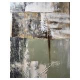 Abstract Patchwork Painting - Framed Modern Wall Art