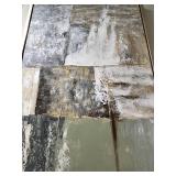 Abstract Patchwork Painting - Framed Modern Wall Art