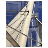 Framed Sailboat Mast Rigging Photo Wall Art - Nautical Decor