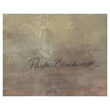 Paula Blackwell Signed - Abstract Landscape Painting, Framed