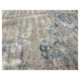 Generation Interiors Round Area Rug - Beige & Blue Abstract Pattern 7