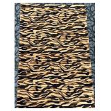 Tiger Stripe Wool Rug - Handcrafted in India - 100% Wool - 5