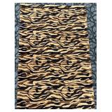 Tiger Stripe Wool Rug - Handcrafted in India - 100% Wool - 5