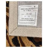 Tiger Stripe Wool Rug - Handcrafted in India - 100% Wool - 5