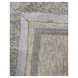 Square Geometric Border Area Rug - Beige & Grey - 82" x 82"
