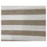 Striped Area Rug - Beige & Brown - 82" x 105"