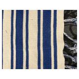 Nourison DST01 Navy/White Dhurrie Wool Rug - 8 ft x 10 ft 6 in