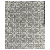 Capel Area Rug - Gray & Ivory Geometric Trellis Pattern - 8