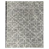 Capel Area Rug - Gray & Ivory Geometric Trellis Pattern - 8