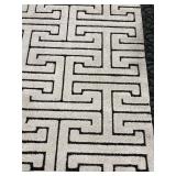 Enchant Collection Rug - Ivory & Dark Brown - Power Loomed - 7