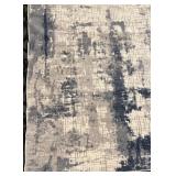 Area Rug - Gray & Navy Abstract Pattern Modern Design - 9