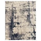 Area Rug - Gray & Navy Abstract Pattern Modern Design - 9