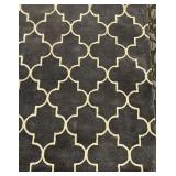 Amer Rugs Horizon HOR-22 - Charcoal Geometric Lattice Area Rug 8
