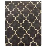Amer Rugs Horizon HOR-22 - Charcoal Geometric Lattice Area Rug 8