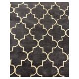 Amer Rugs Horizon HOR-22 - Charcoal Geometric Lattice Area Rug 8
