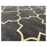 Amer Rugs Horizon HOR-22 - Charcoal Geometric Lattice Area Rug 8