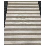 Striped Rug - Beige & Brown 7