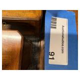 Vintage Burl Wood China Cabinet Hutch with built in lighting