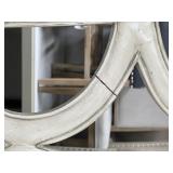 Vintage Burl Wood China Cabinet Hutch with built in lighting