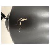 Dog Statue Lamp Set - Black Ceramic Table Lamp & Dog Figurine Accent, Vintage Decor